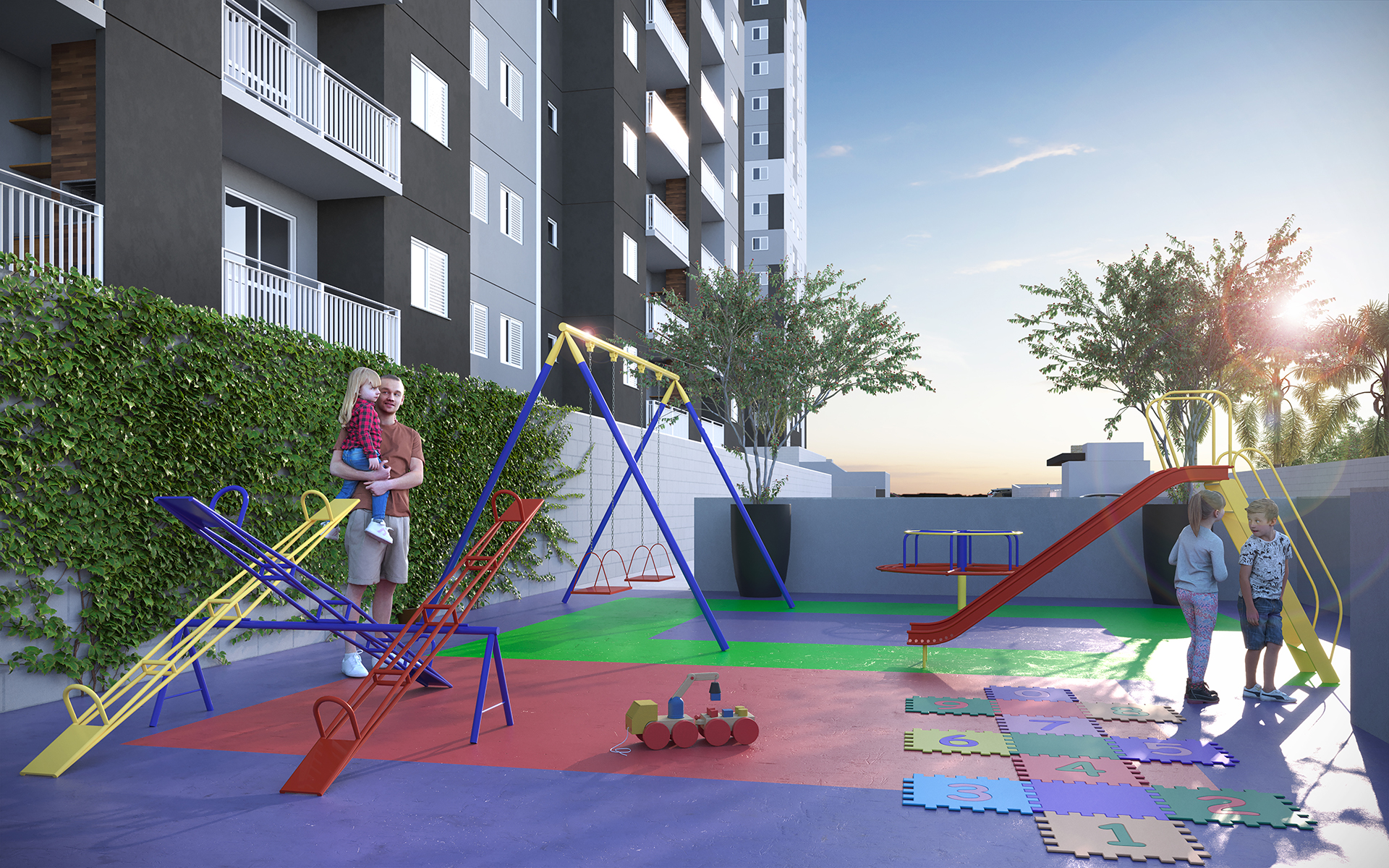 Perspectiva artística do Playground